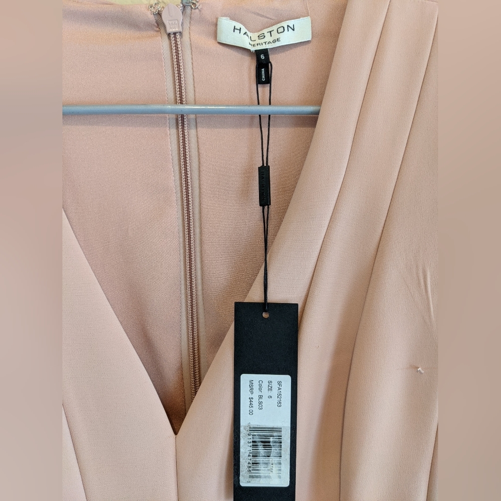 Halston Heritage Pink Pleated Dress - Picture 5 of 9